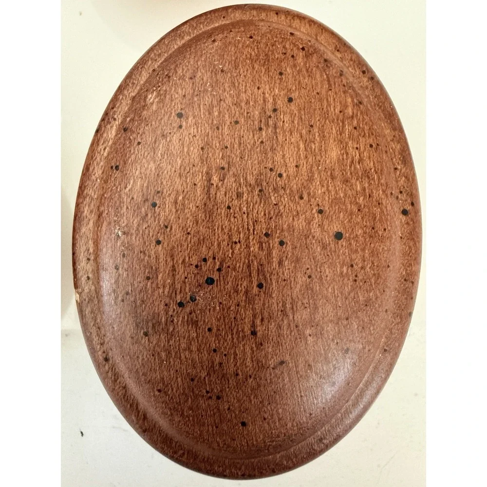 1950s Set 8 Antique Vintage Oval Maple Wood Knobs Vintage Drawer Dresser 2 Sizes